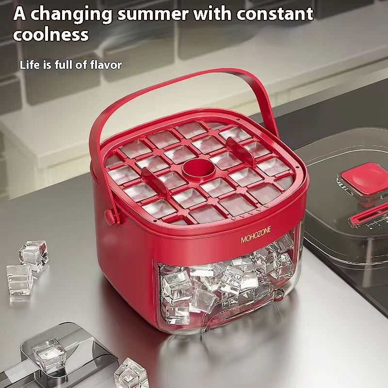Press-type Convenient Outdoor Portable Ice Tray Large Capacity Ice Bucket 🇨🇳