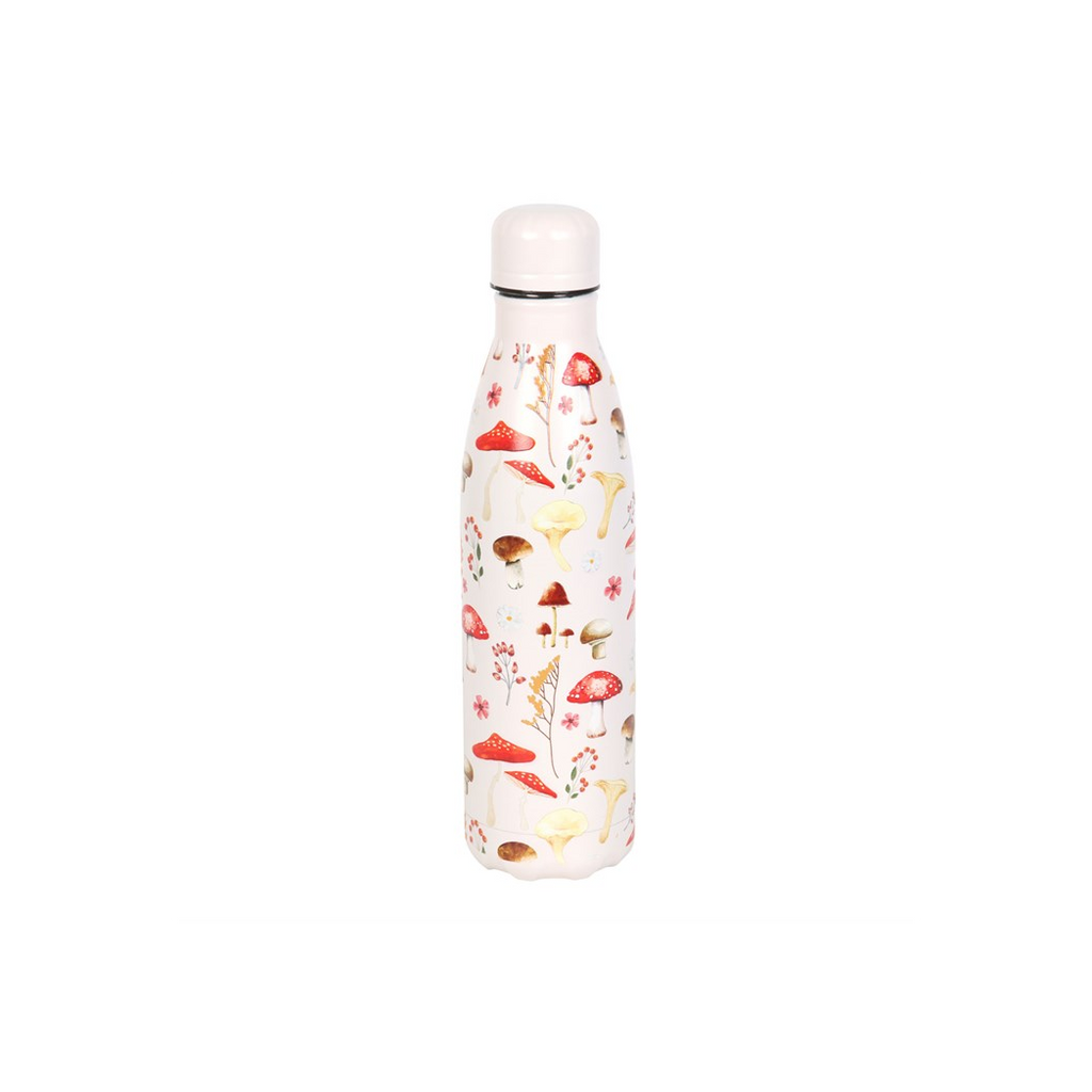 All Over Mushroom Print Metal Water Bottle 🇬🇧