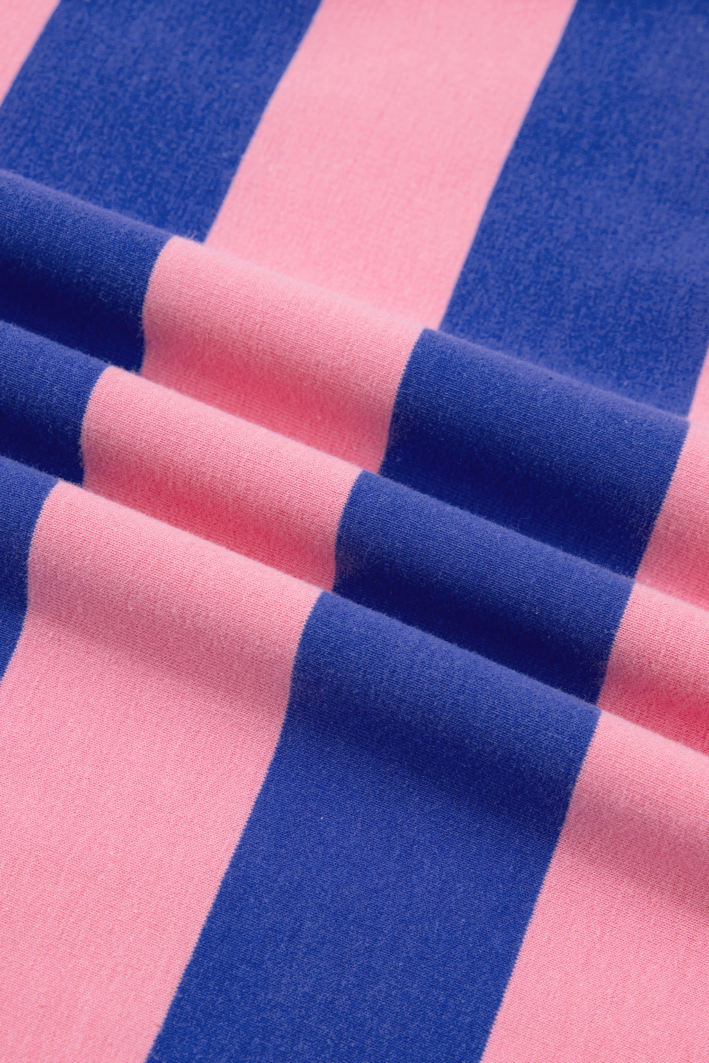 Blue Stripe Colorblock Mock Neck Relaxed Sweatshirt 🇺🇸