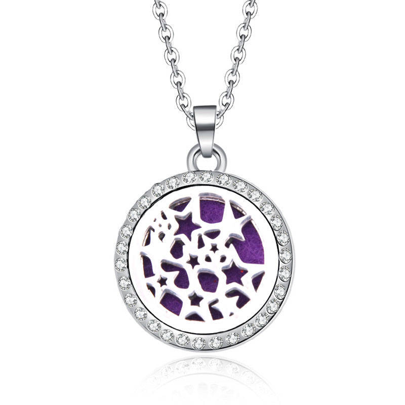 Women's Aromatherapy Oil Round Necklace 🇨🇳