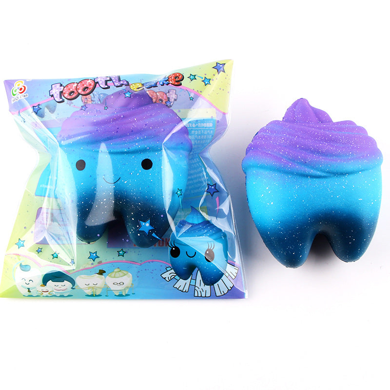 Slow Rebound Scented Toy Cute Starry Sky Teeth Kids Stress Relief Toys 🇨🇳