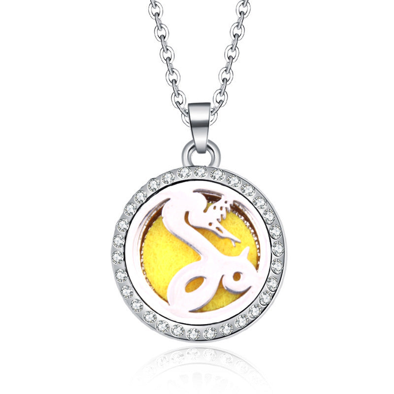 Women's Aromatherapy Oil Round Necklace 🇨🇳