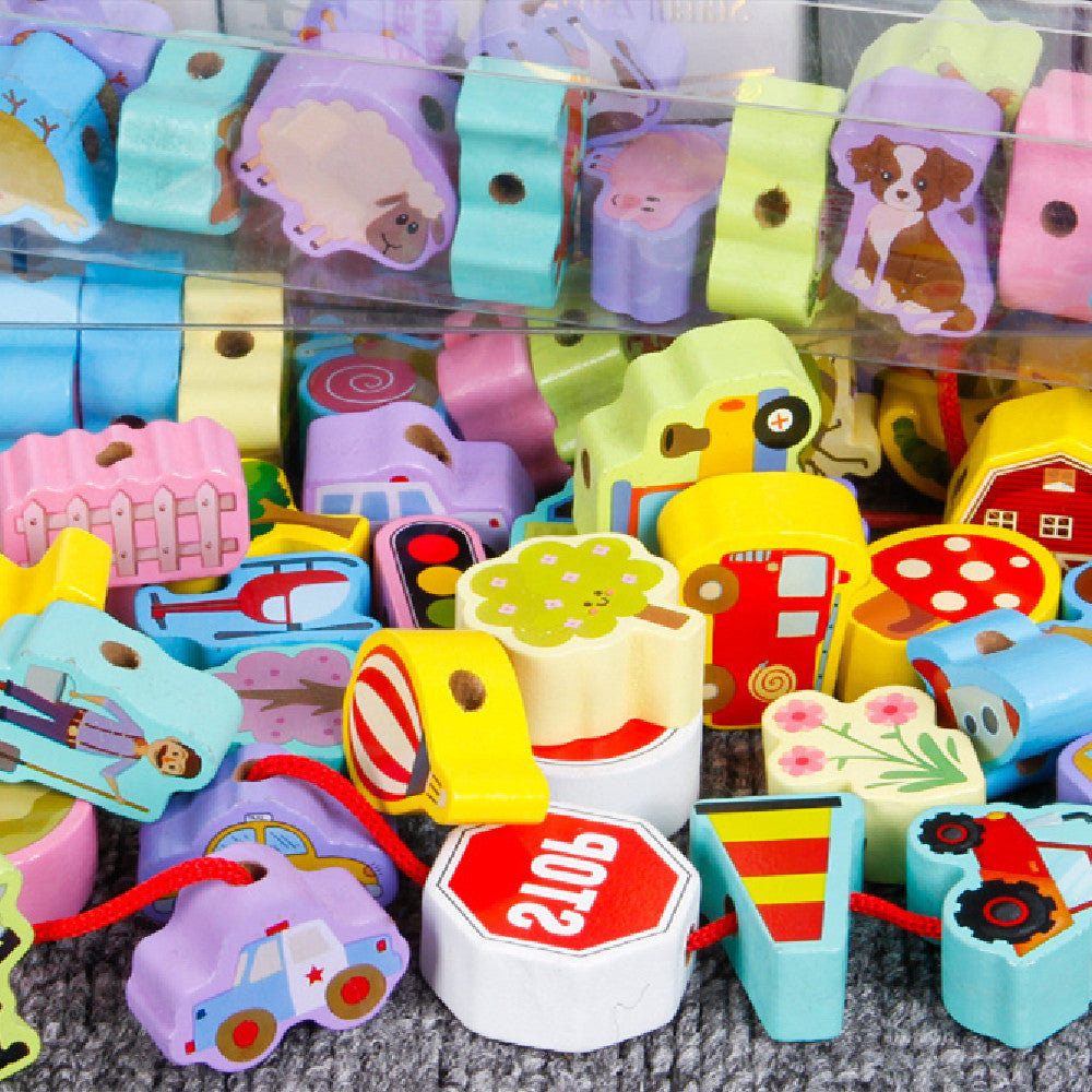 Wooden Children's Threading Beads Toys 🇨🇳