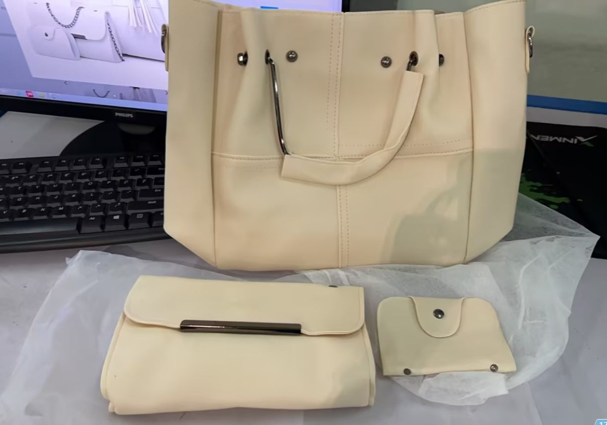 Fashion single shoulder Messenger bag three-piece with tassels 🇨🇳