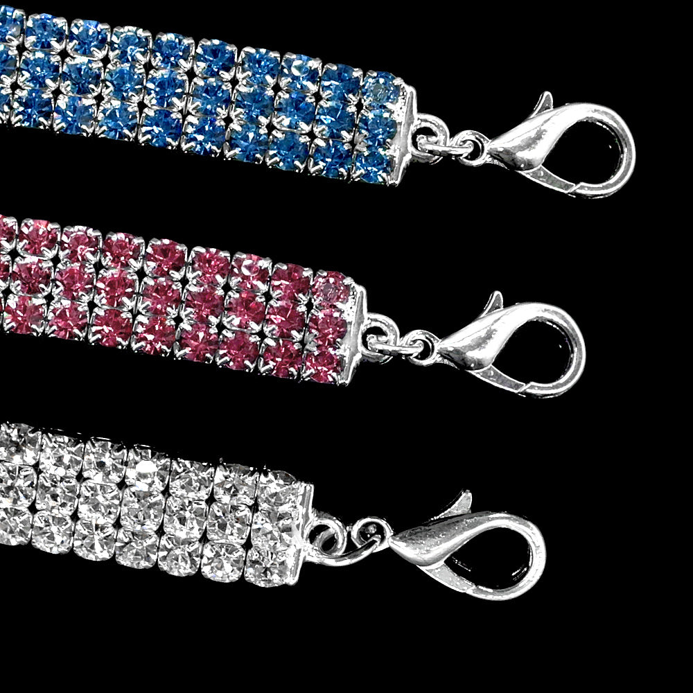 Bling Rhinestone Dog Collar Crystal Puppy Chihuahua Pet Dog Collars Leash For Small Medium Dogs Cats 🇨🇳