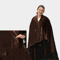 Warm Cover Cold-proof Warm Cloak Fleece-lined Keep Warm And Emit Heat Shawl 🇨🇳