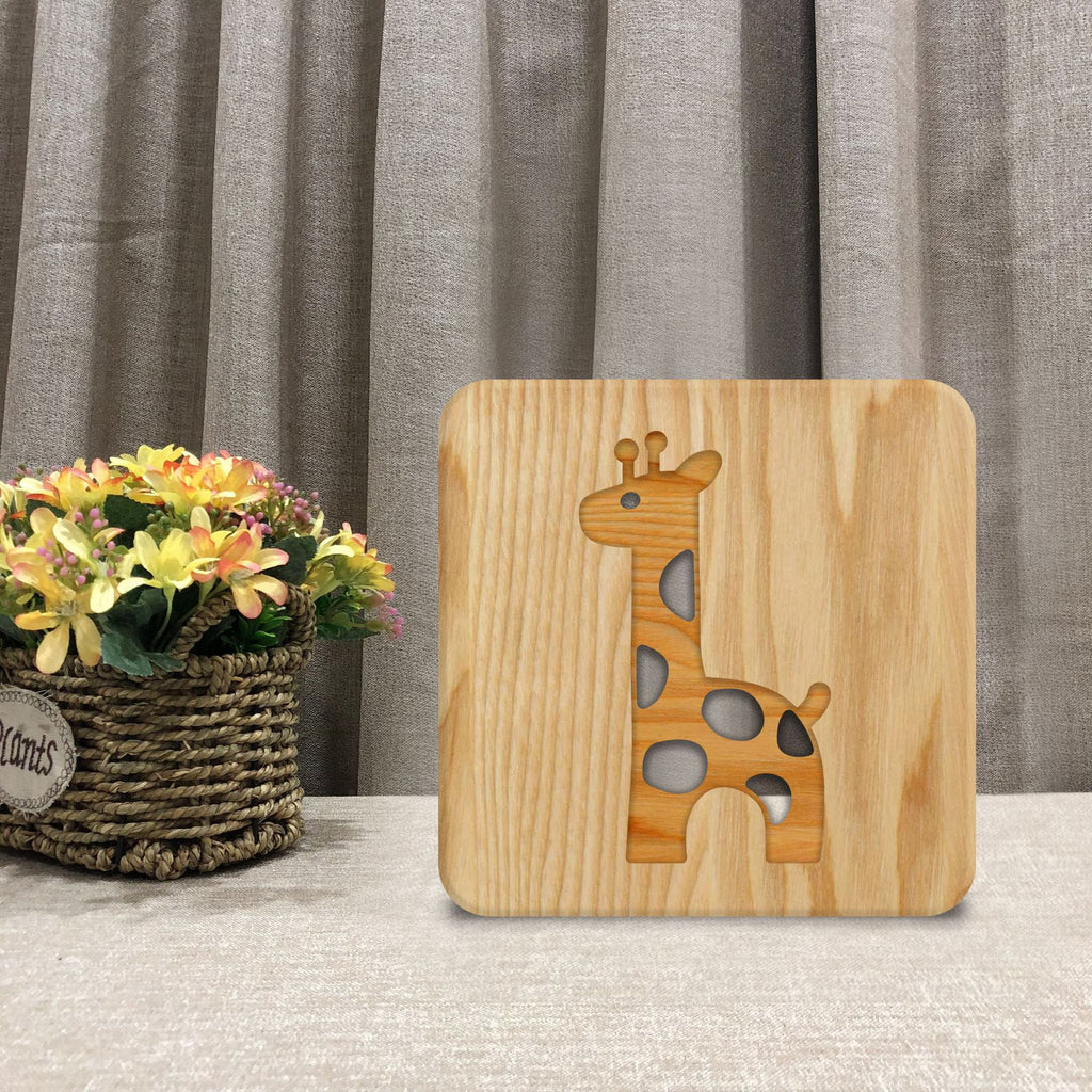 Giraffe Wooden Night Light 🇨🇳