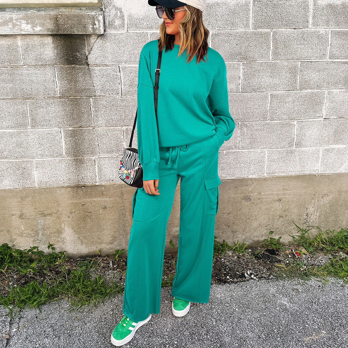 Long Sleeve Casual trousers and Sweatshirt Two-piece Set 🇨🇳