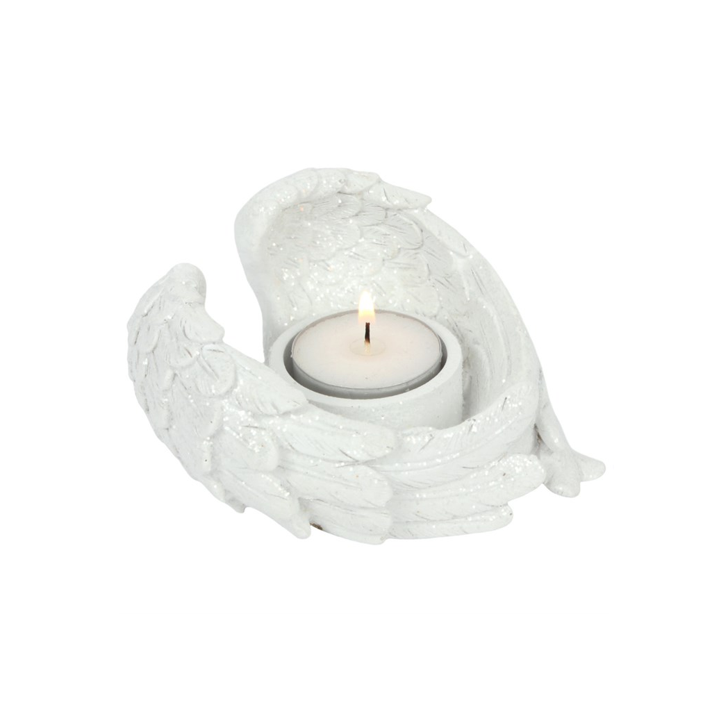Glitter Angel Wing Candle Holder 🇬🇧