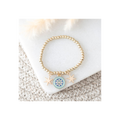 All Seeing Eye Beaded Charm Bracelet 🇬🇧