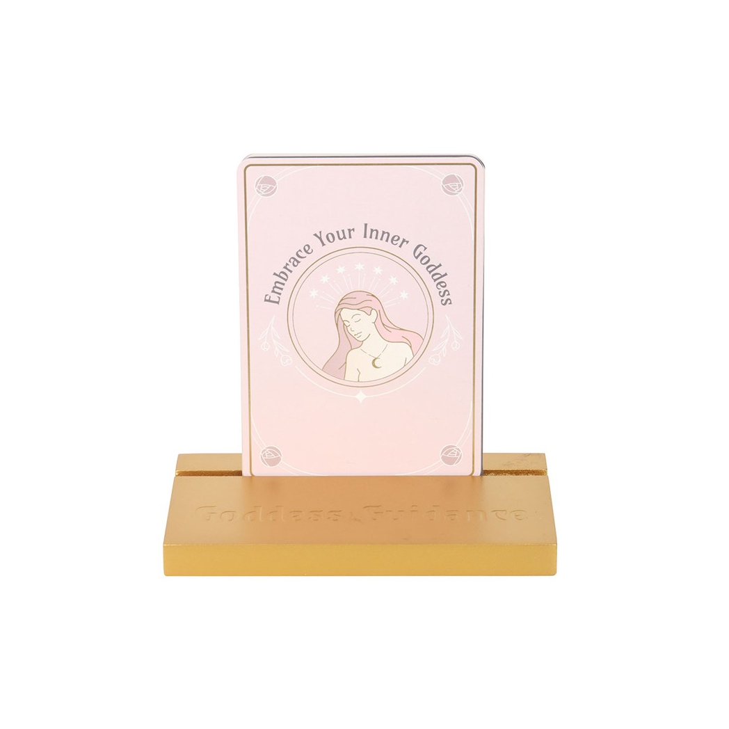 Goddess Energy Affirmation Cards with Wooden Stand 🇬🇧