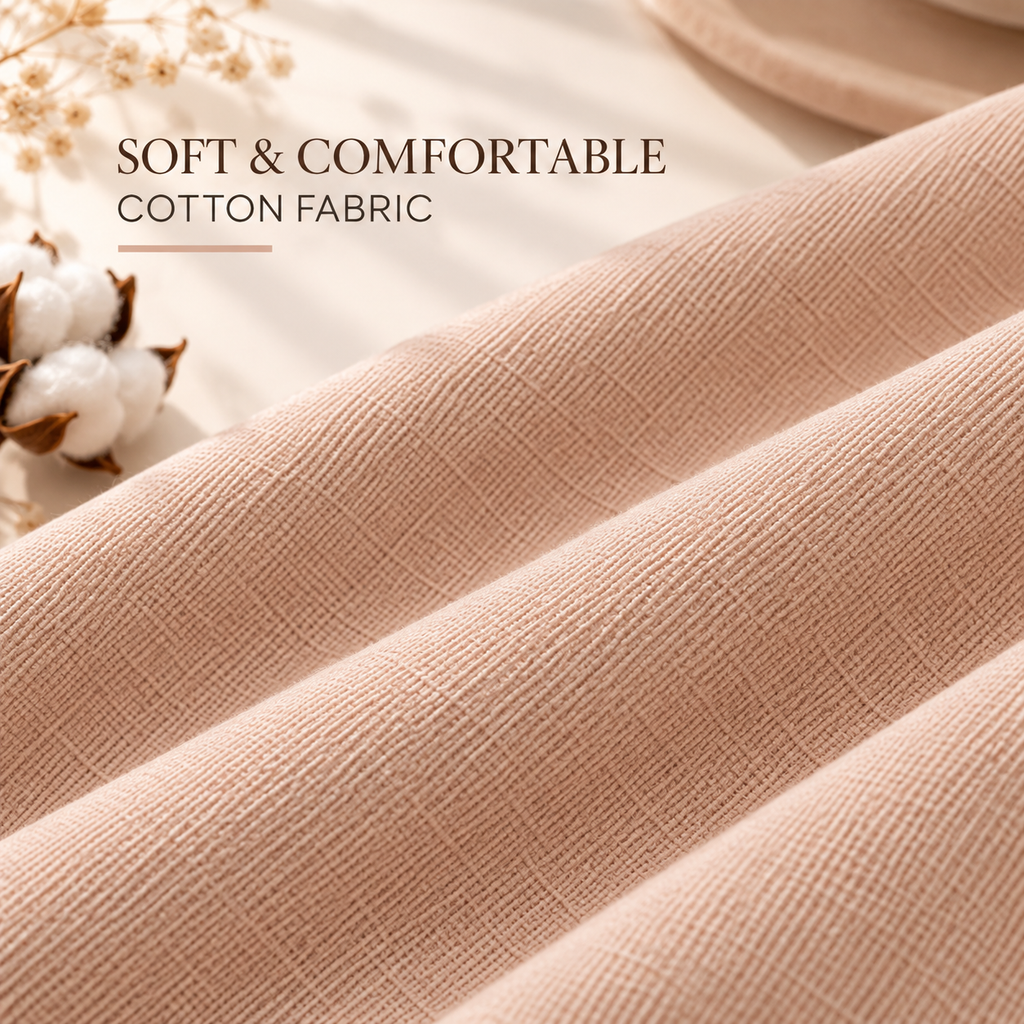 Peach Nude Cotton Scarf – Soft, Comfortable Everyday Essential 🇬🇧