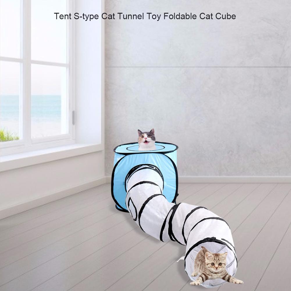 Tent S-Shaped Cat Foldable Playing Tunnel Toy 🇨🇳