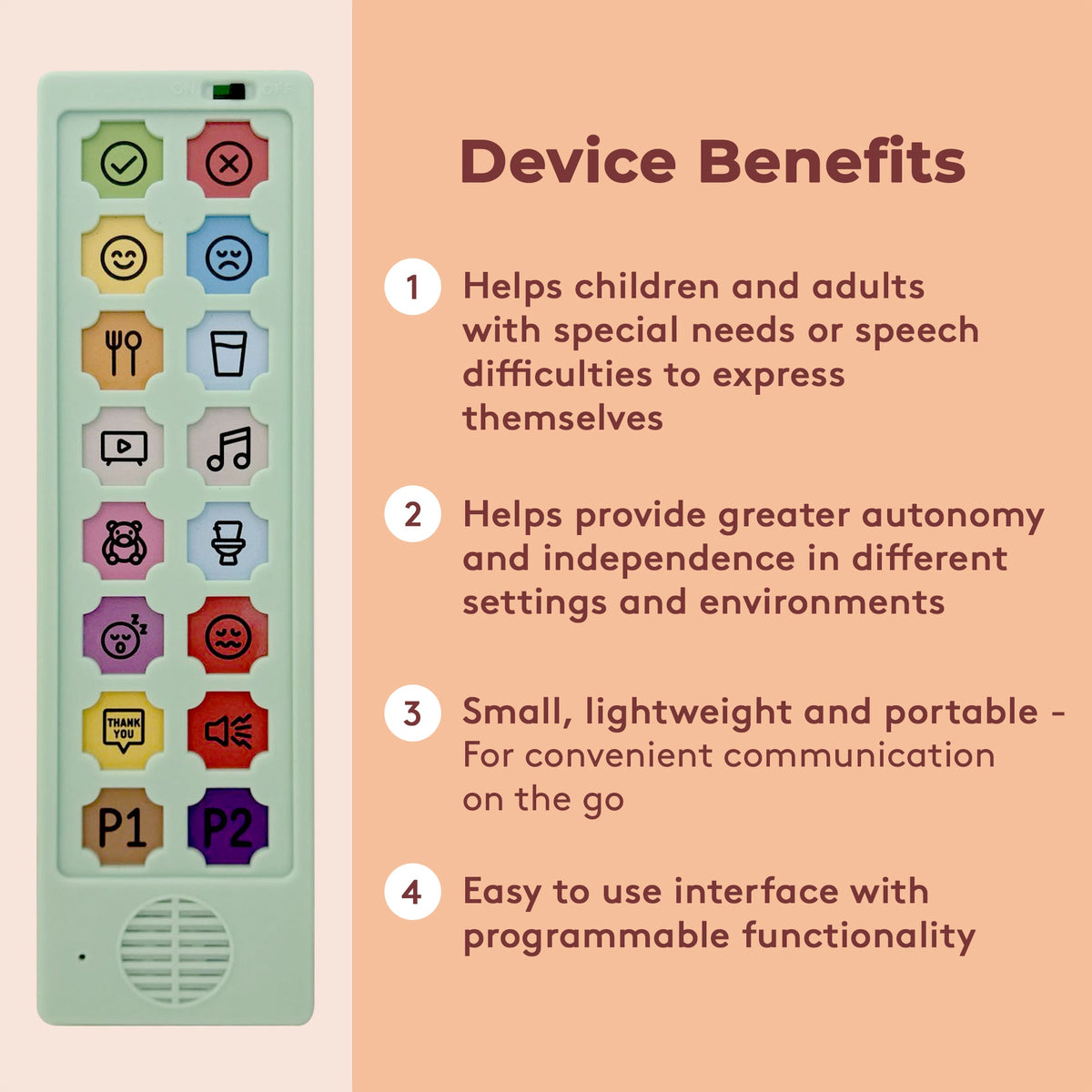 AAC Communication Device For Speech Therapy, Non Verbal Autism & Stroke Rehab 🇬🇧