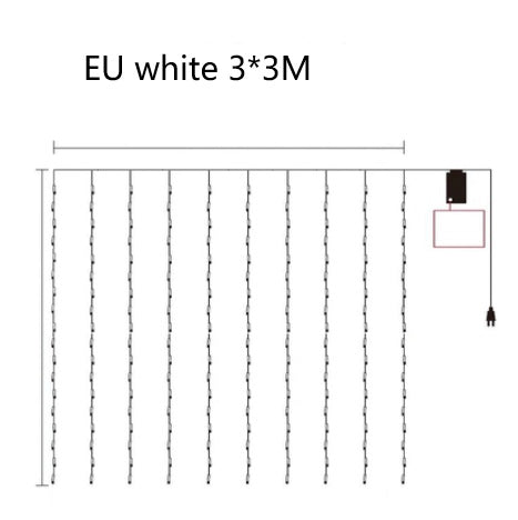 LED water lamp waterfall star string lamp 🇨🇳