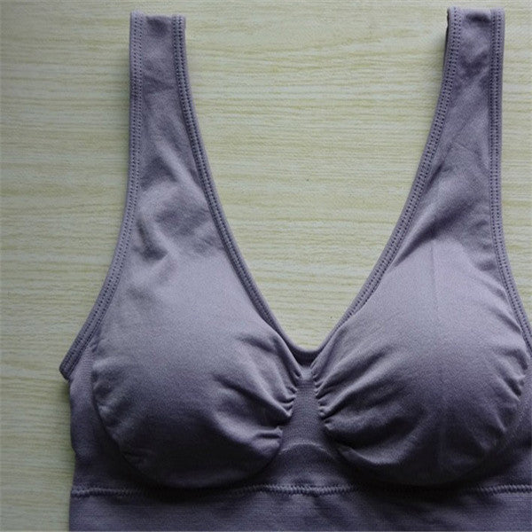 Women Yoga Tank Tops  Sports Bra Workout Fitness Running Crop Top 🇨🇳