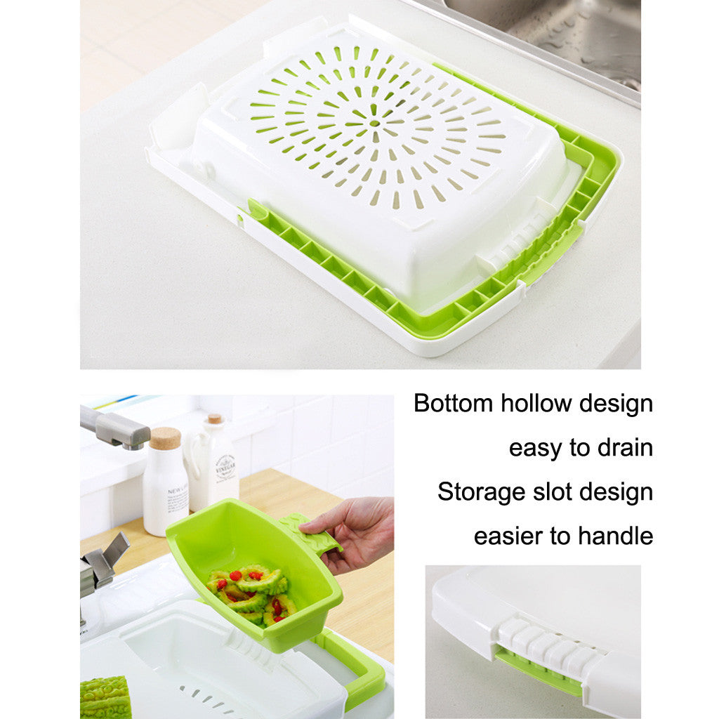 Kitchen drain cutting board 🇨🇳
