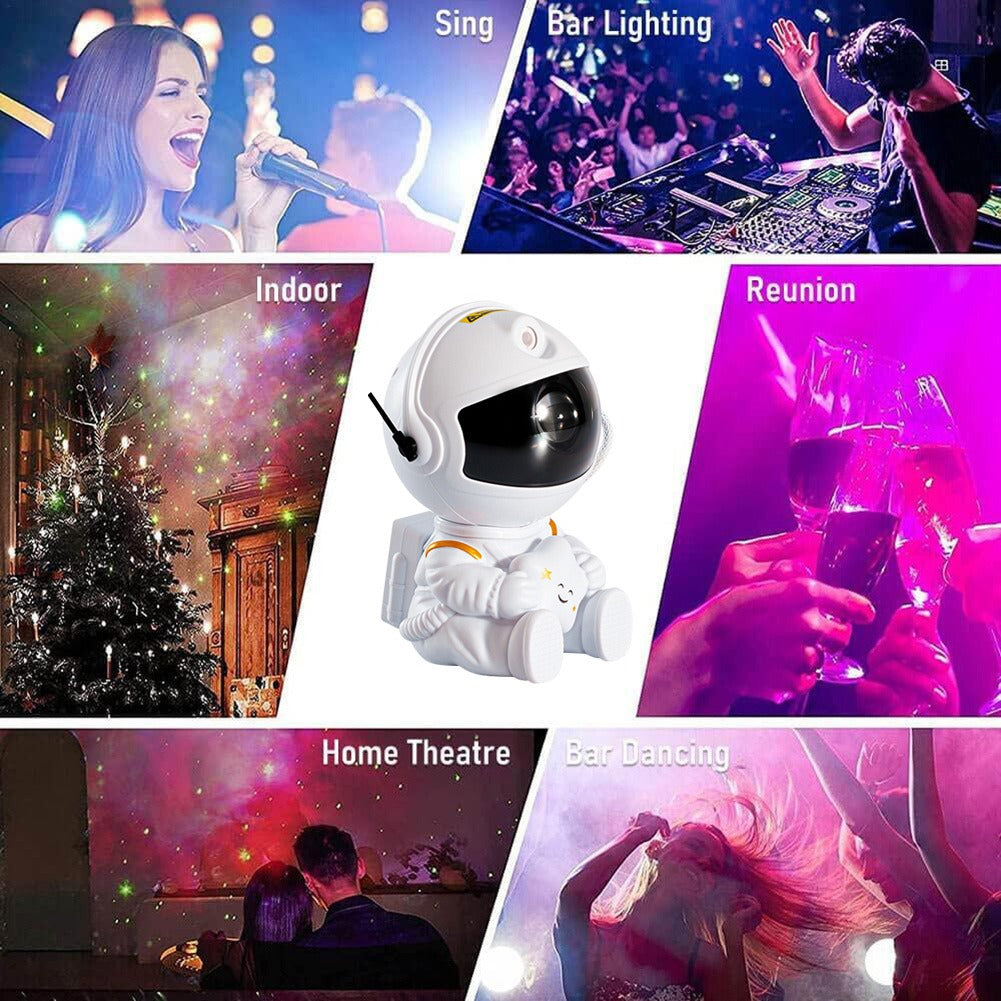 Astronaut Sky Projection Light Full of Stars Atmosphere Small Night Light Creative Astro Laser Nebula Light 🇨🇳