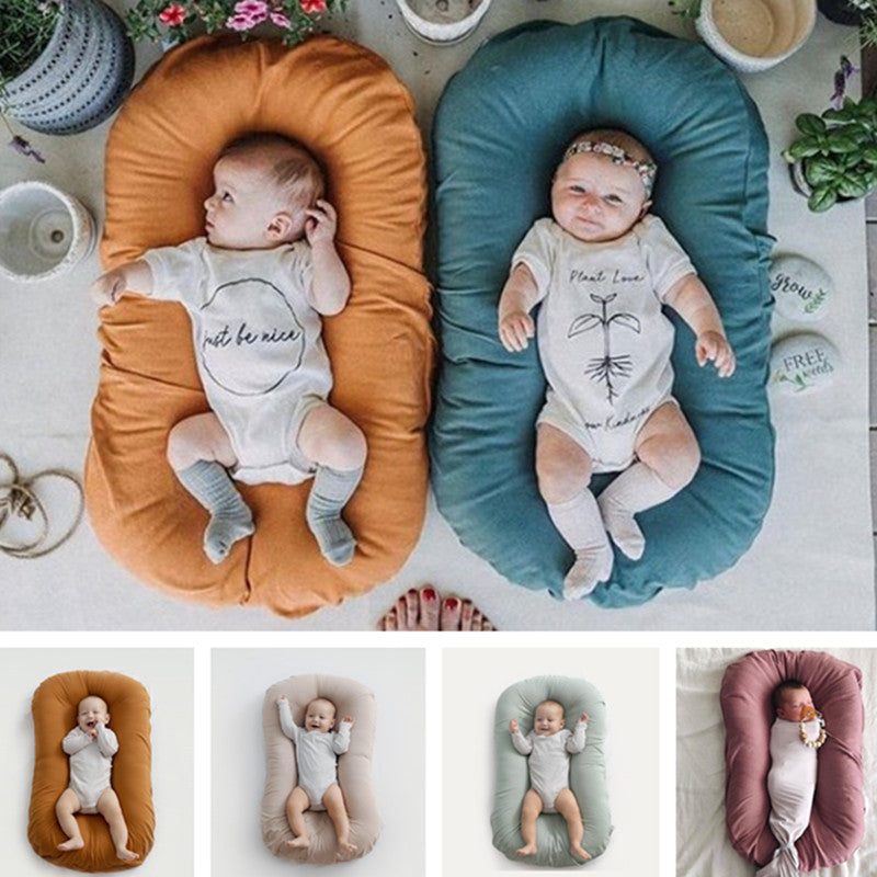 Baby Nest Bed Crib Newborn Baby Nest Cot Cribs Infant Portable Cotton Crib Travel Cradle Cushion 🇨🇳