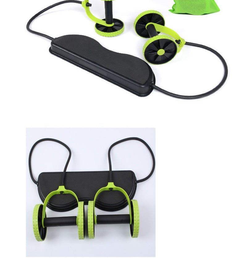 Tension Foldable Revoflex Xtreme Rally Multifunction Pull Rope Wheeled Health Abdominal Muscle Training Home Fitness Equipment 🇨🇳