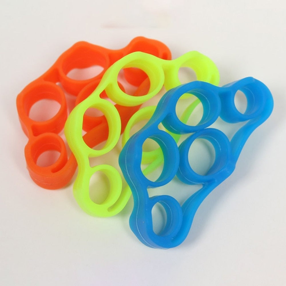 Silicone Finger Trainer Hand Gripper Resistance Bands Fitness 🇨🇳