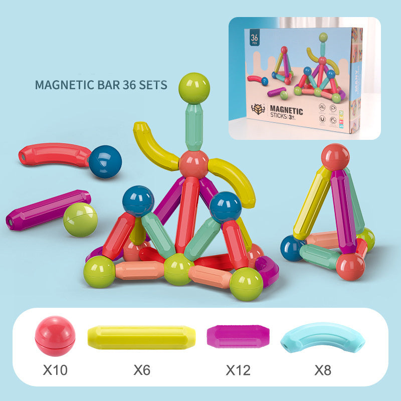 Baby Toys Magnetic Stick Building Blocks Game Magnets Children Set Kids Magnets For Children Magnetic Toy Bricks 🇨🇳
