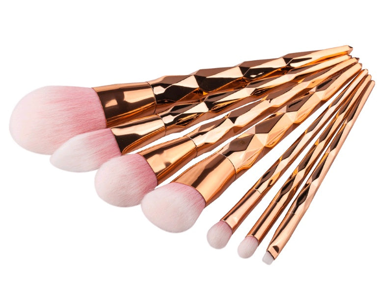 7 makeup brushes, makeup tools, diamond makeup brush foundation brush 🇨🇳