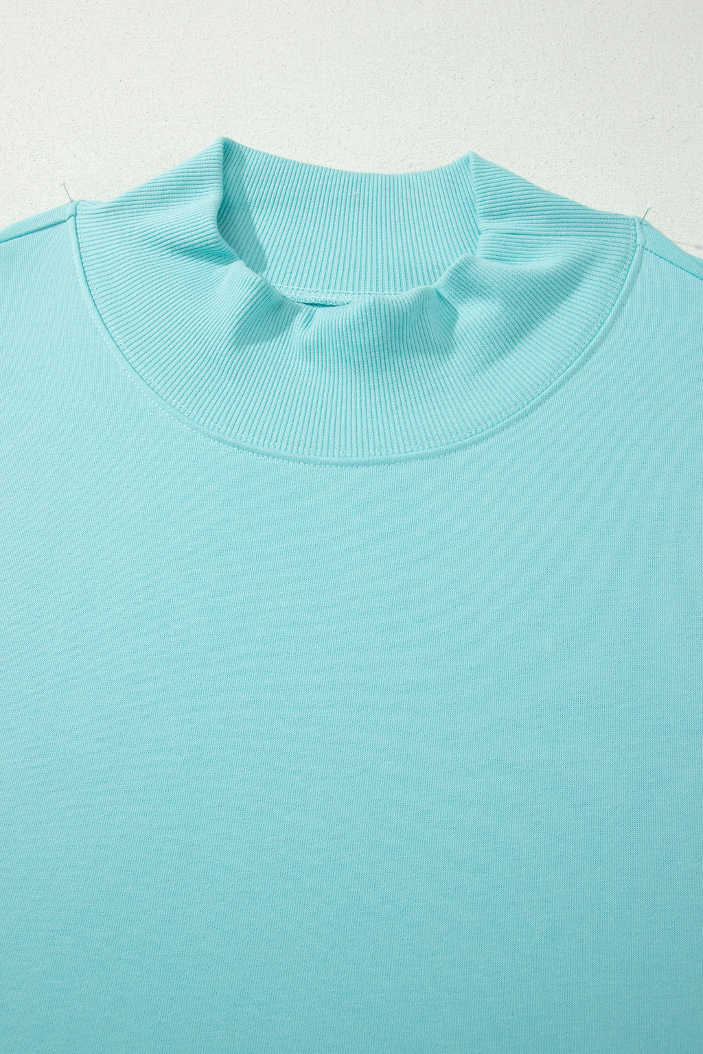 Mint Green Plus Size High Neck Cap Sleeve Top 🇺🇸