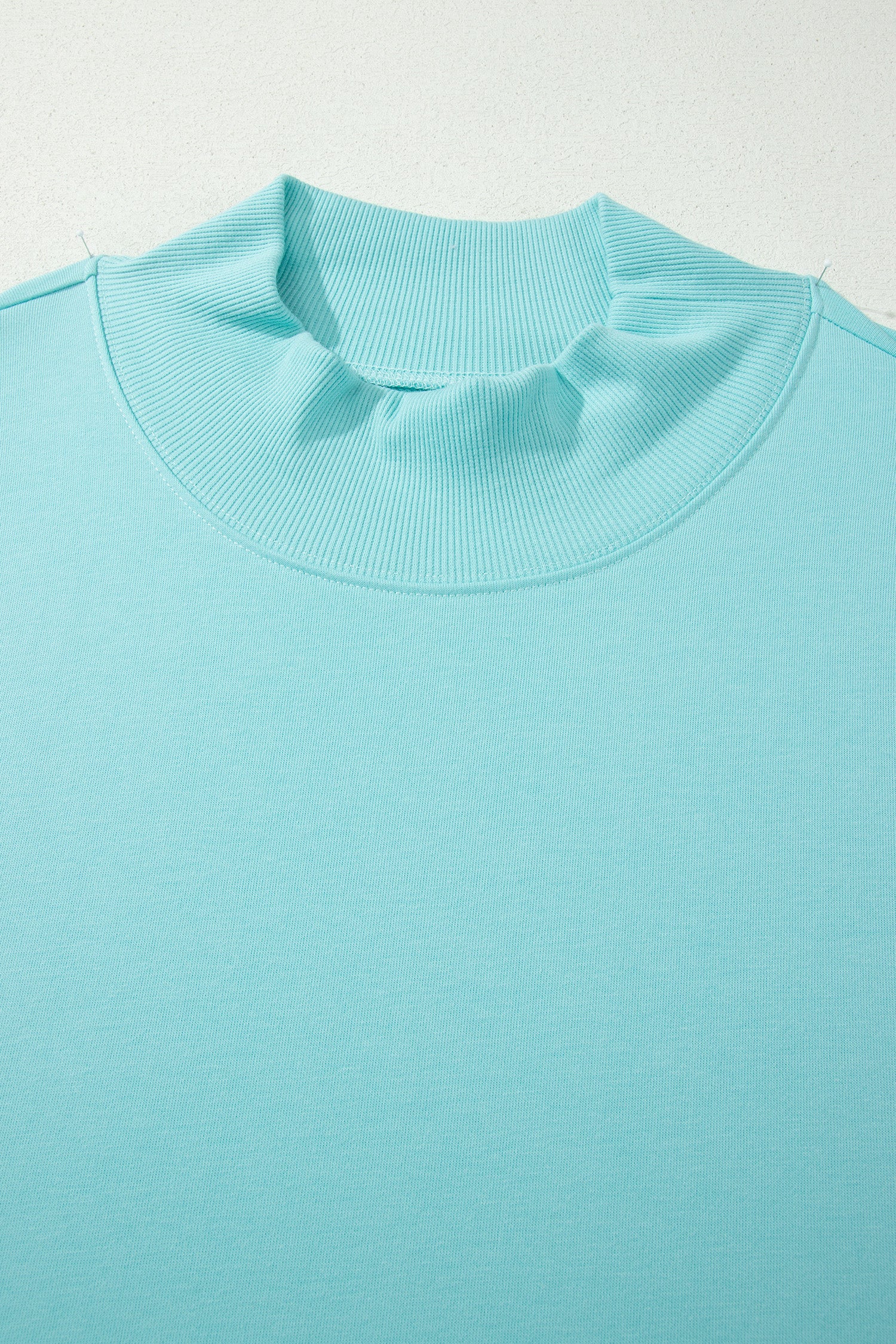Mint Green Plus Size High Neck Cap Sleeve Top 🇺🇸