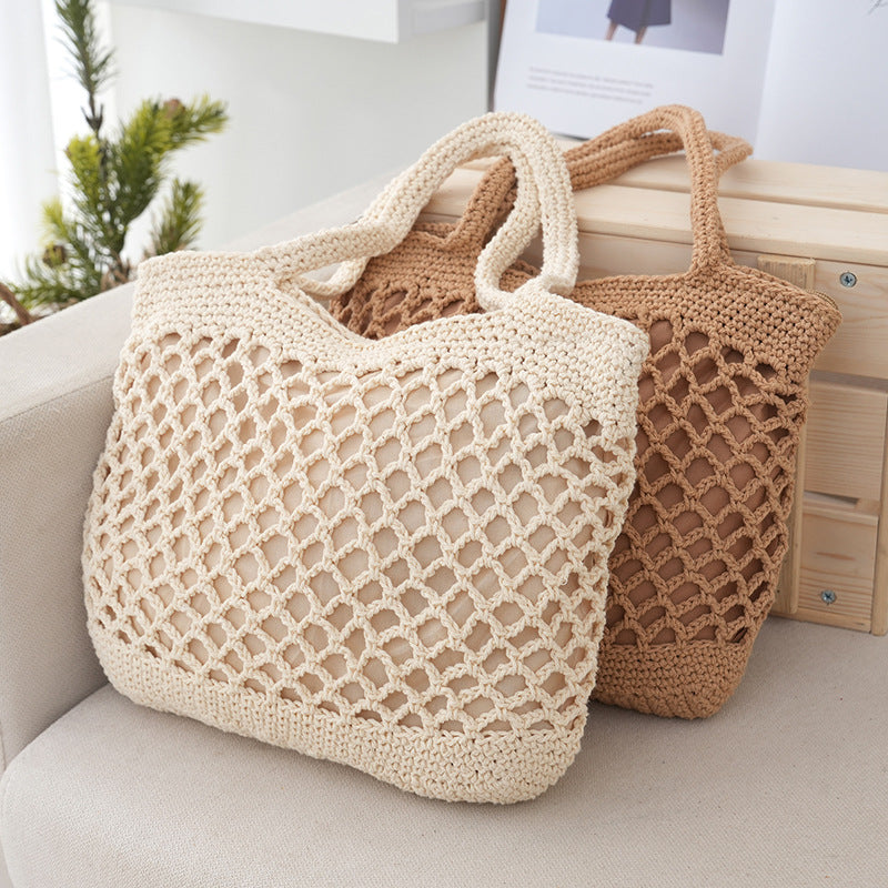 Handwoven Bag Casual Straw Tote Bag 🇨🇳