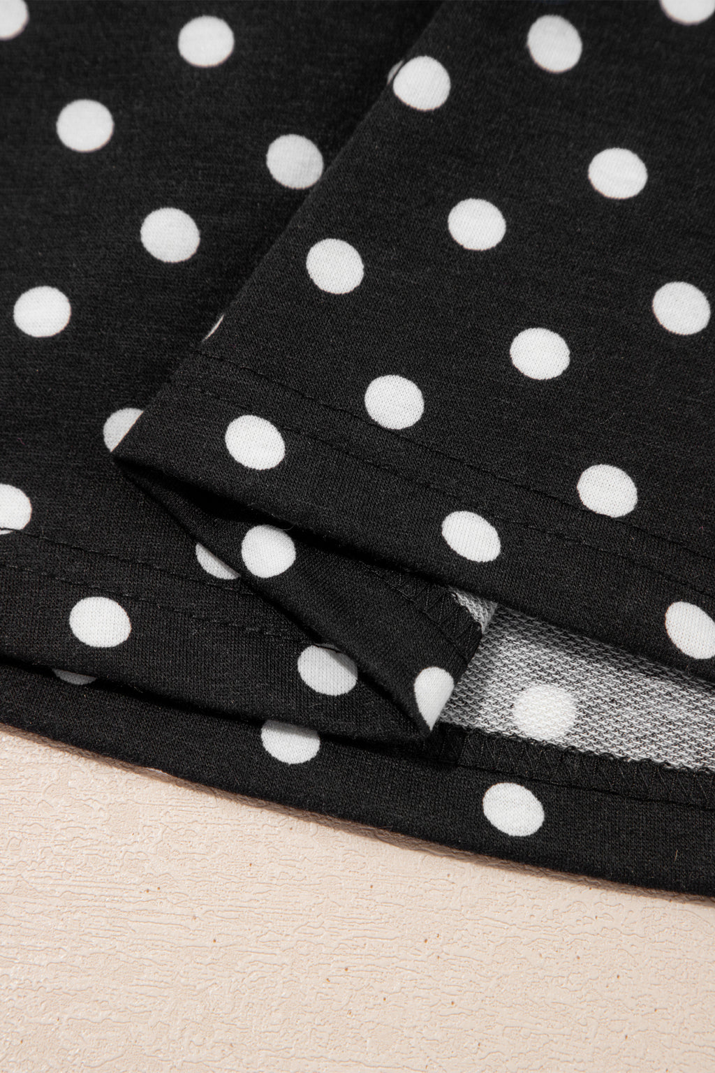 Black Polka Dot Drawstring Casual Mini Skort 🇺🇸