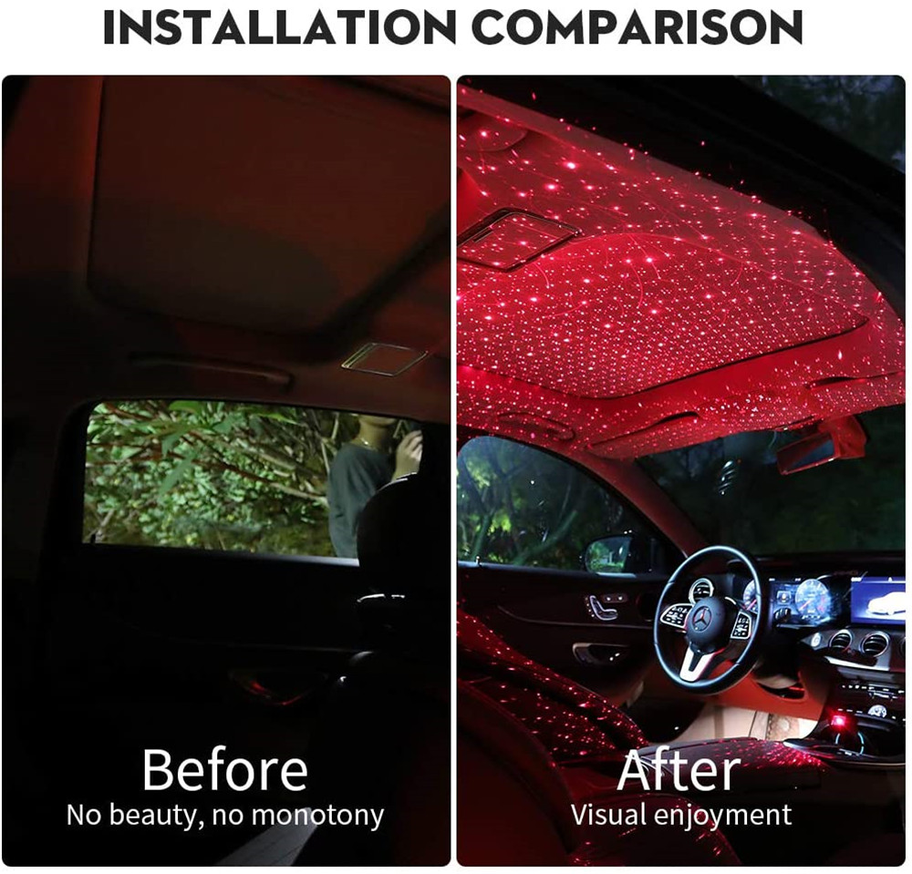 Star Light Projector Party Lights USB LED Light Interior Lighting LED Interior Car Lights Starry Sky Galaxy Night Lights 🇨🇳