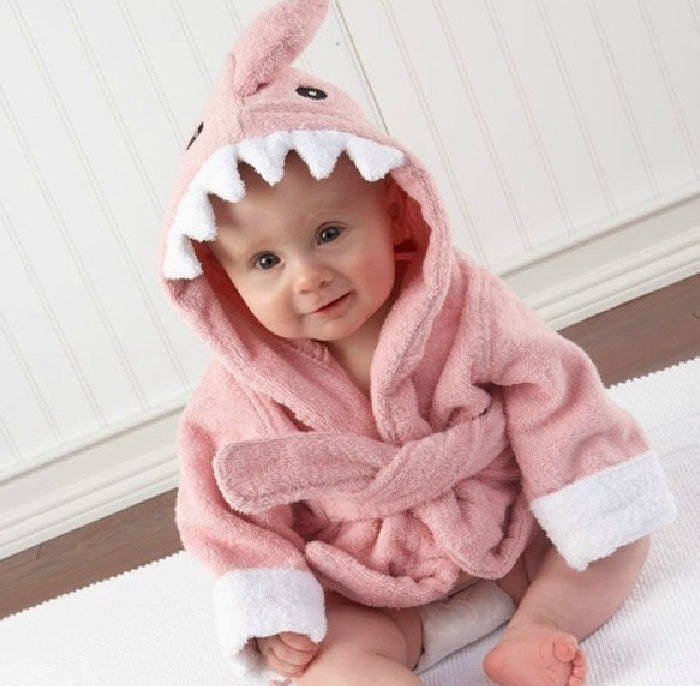 Cartoon Cute Animal Modeling Baby Bath Towels Baby Bathrobes Cotton Children's Bathrobes Baby Hooded 🇨🇳