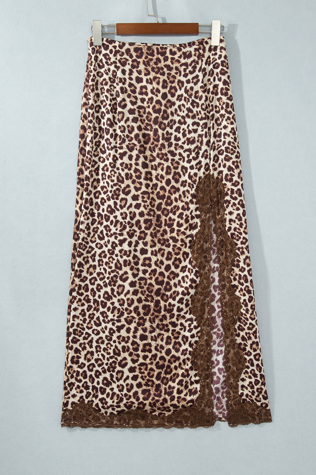 Multicolour Cheetah Print Trim Split Long Western Skirt 🇺🇸