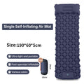 Outdoor double inflatable sleeping pad – with built-in pillow & pump, for camping, backpacking, hiking 🇨🇳