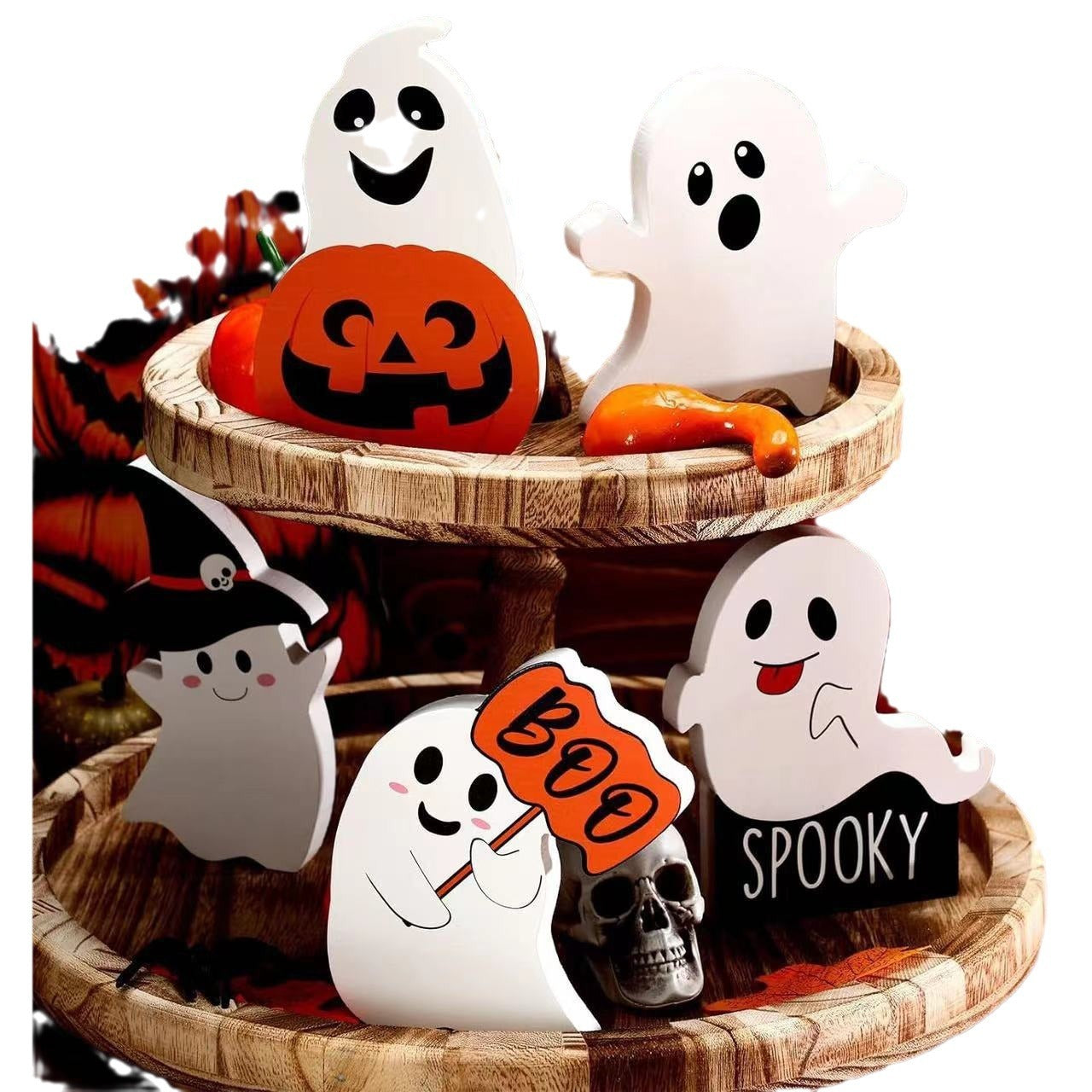 Cute Ghost Halloween Decorations 5-piece Set 🇨🇳