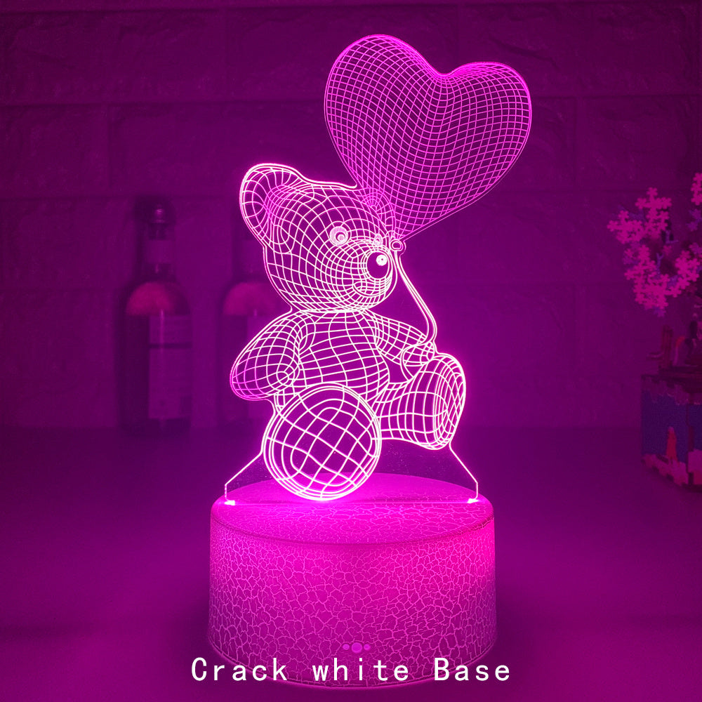 3D Lamp Acrylic USB LED Night Lights Neon Sign Lamp  🇨🇳