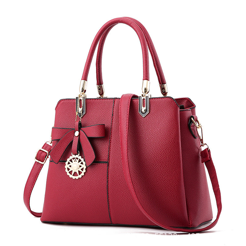 Women's contrast color handbag shoulder bag 🇨🇳