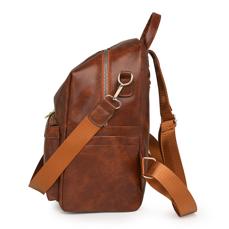 Elegant Solid-Color Womens Backpack For Commuting With Large Capacity 🇨🇳 🐣