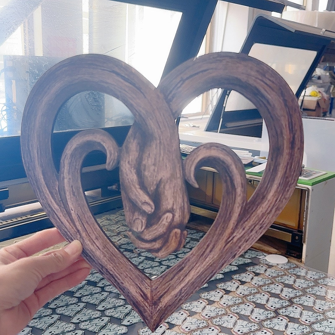 Hand-in-hand Heart Wall Decor Decorative Art Piece 🇨🇳