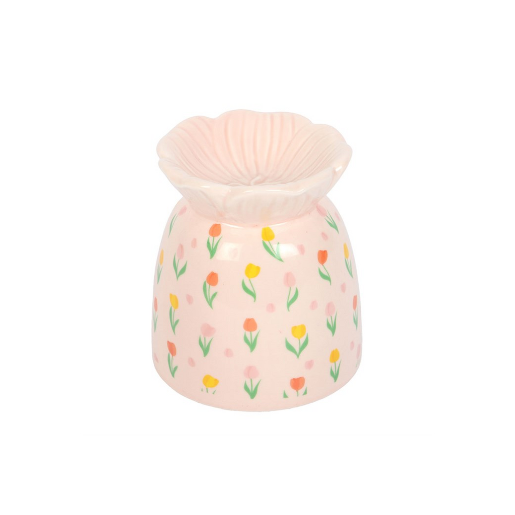 Tulip Print Oil Burner and Wax Warmer 🇬🇧