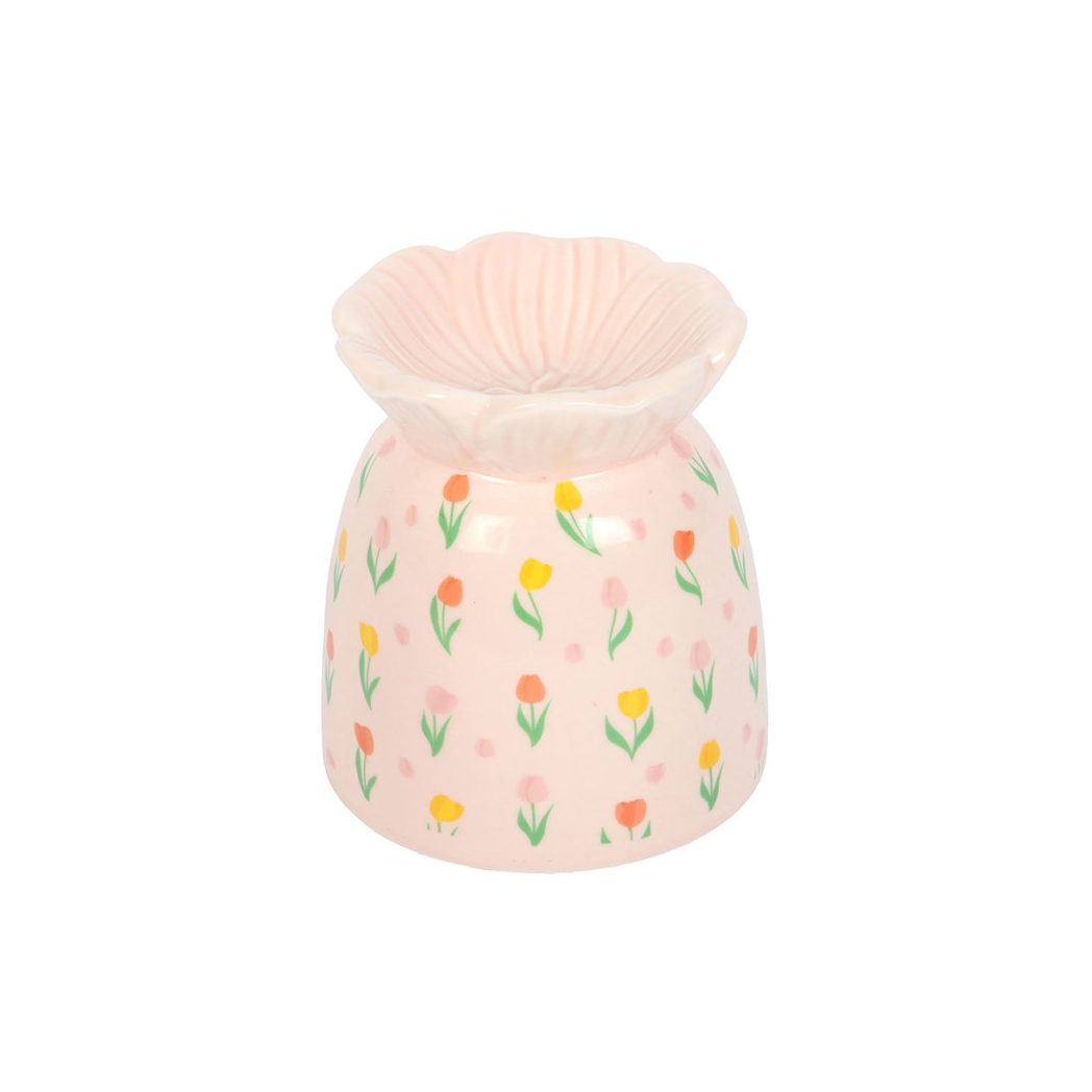 Tulip Print Oil Burner and Wax Warmer 🇬🇧