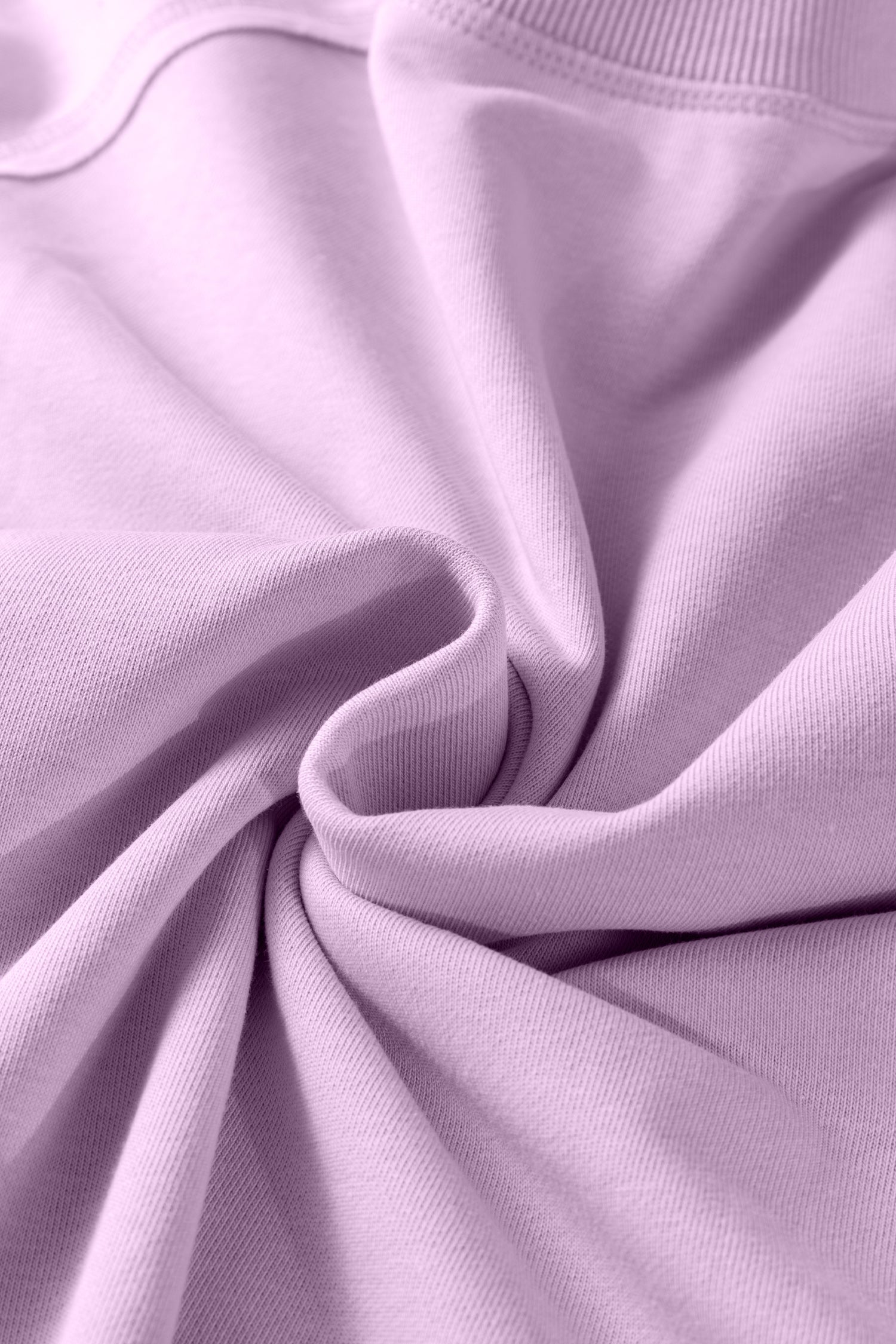 Orchid Petal Solid Color Raw Seam Patchwork Baggy Sweatshirt 🇺🇸