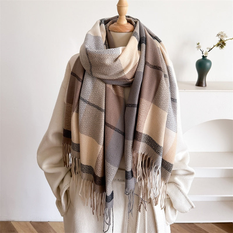 Unisex Autumn And Winter All-matching Tassel Scarf 🇨🇳