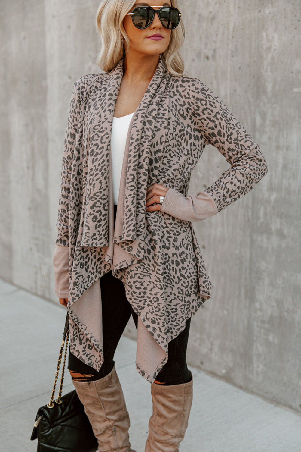 Leopard Open Front Cardigan 🇺🇸