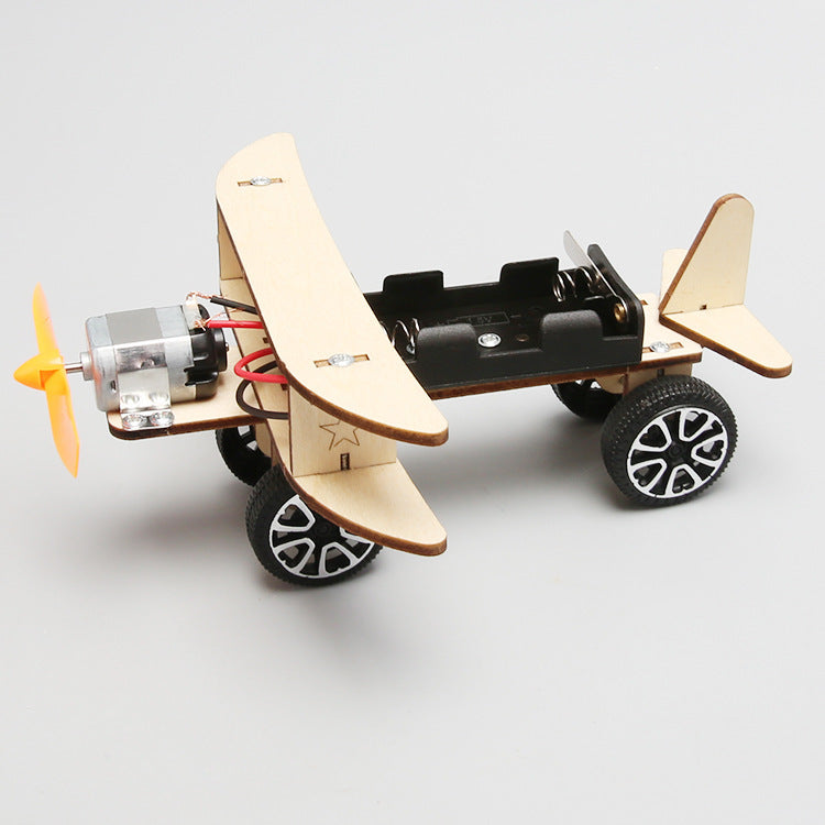 Wooden DIY Airplane Kids Puzzles Helicopter School Projects Experiment Kits Science Toys For Children Education 🇨🇳