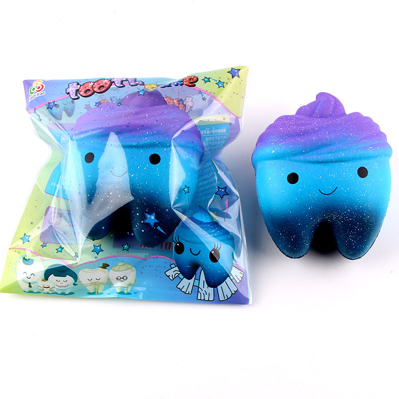 Slow Rebound Scented Toy Cute Starry Sky Teeth Kids Stress Relief Toys 🇨🇳