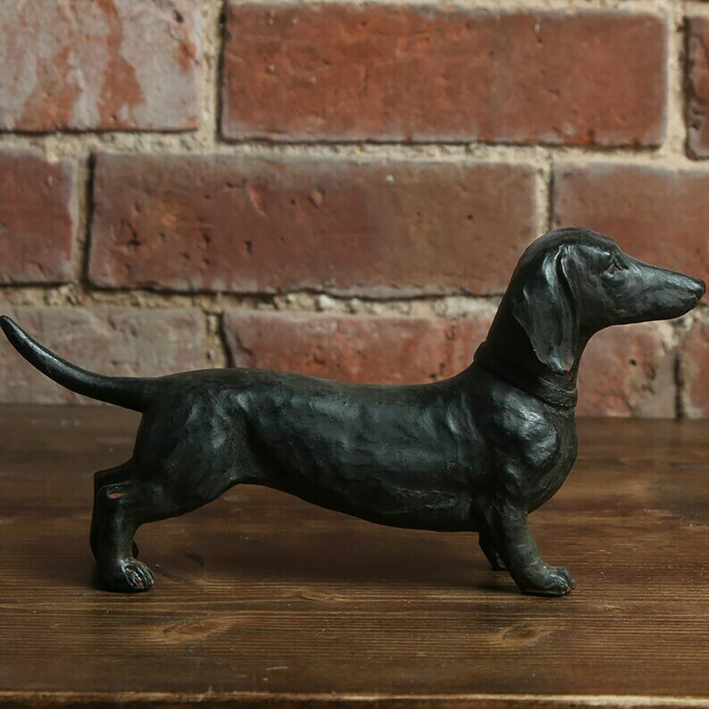 Dachshund Statue Garden Decor-Yard Lawn Resin Dog Sculpture 🇨🇳