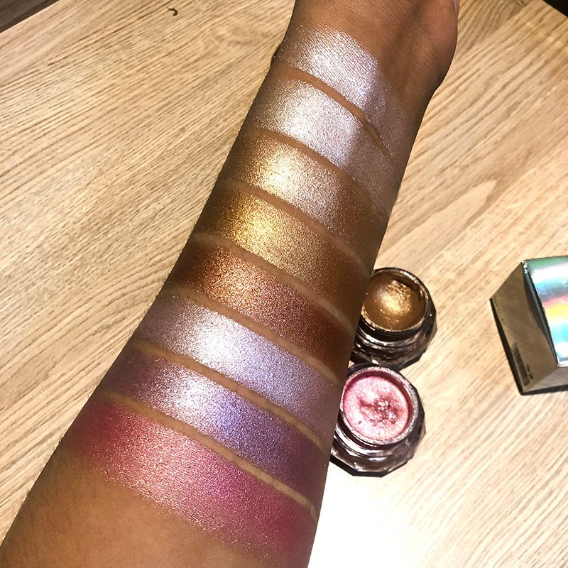Face Highlighter Jelly Gel Mermaid Eyeshadow Glow Body Glitter Festival Makeup Iluminador Gold Liquid Highlighter Bronzer 🇨🇳