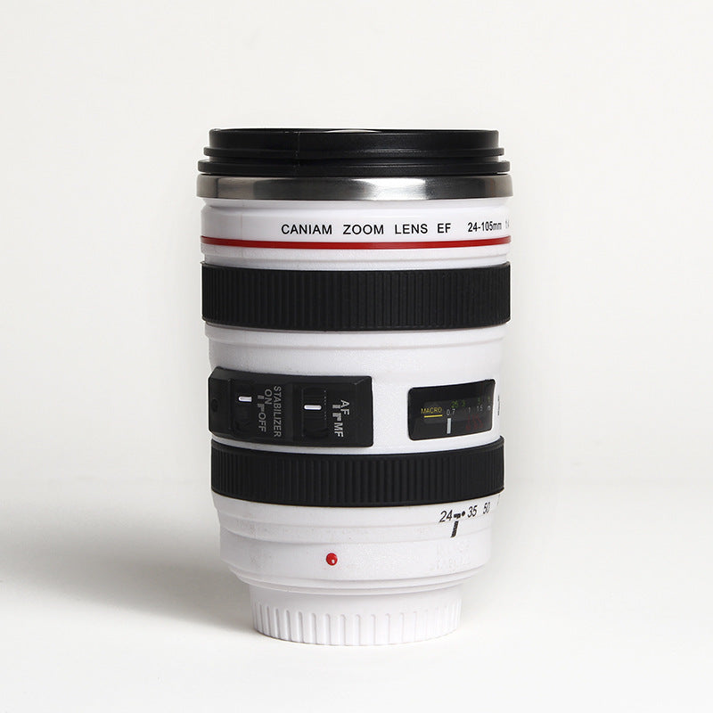 DSLR lens cup stainless steel water cup office coffee cup 🇨🇳